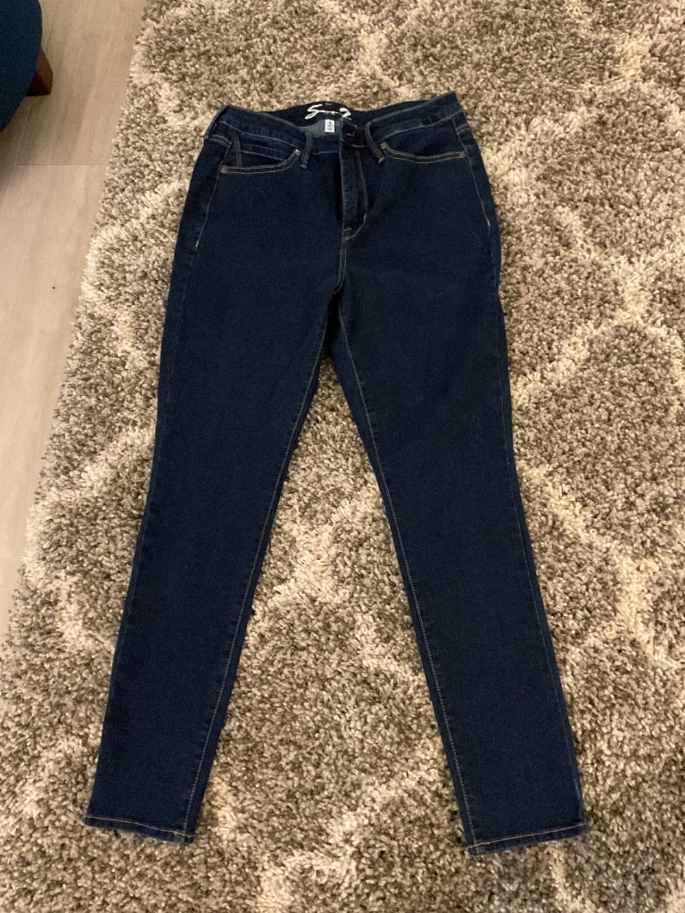 Dark denim size 8,  Seven7 skinny jeans.
